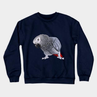 African Grey Parrot Crewneck Sweatshirt